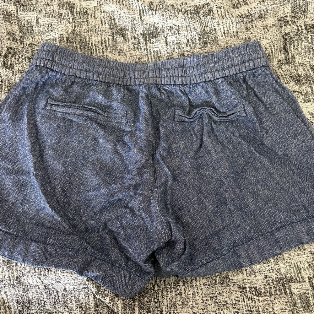 Old Navy Denim Blue Linen Shorts Size Medium - Picture 5 of 5